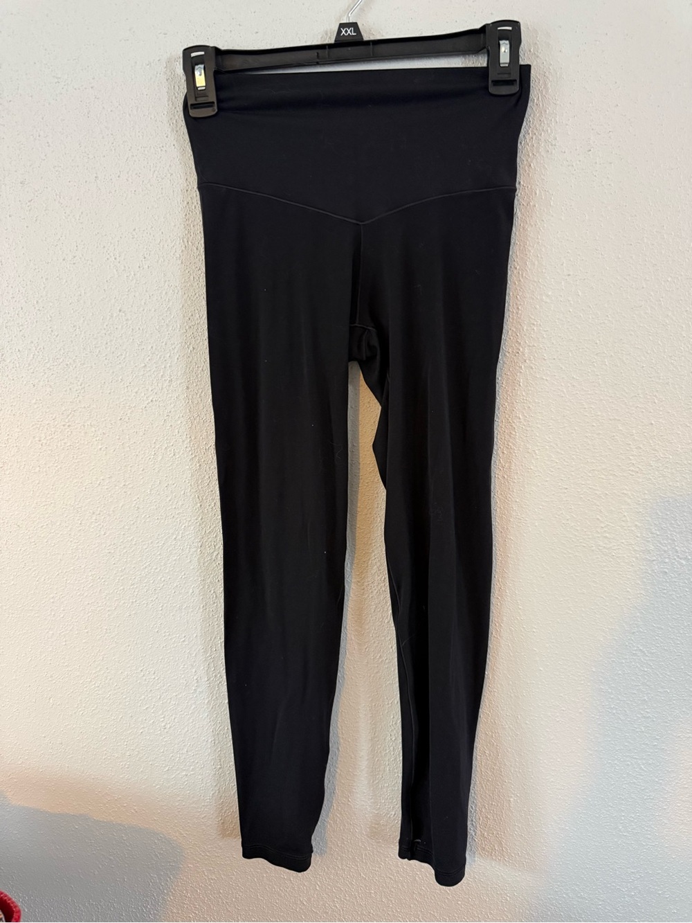 aerie Black High-Rise Leggings with Folded Waistband